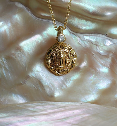 Petite Blessed Mother Medallion