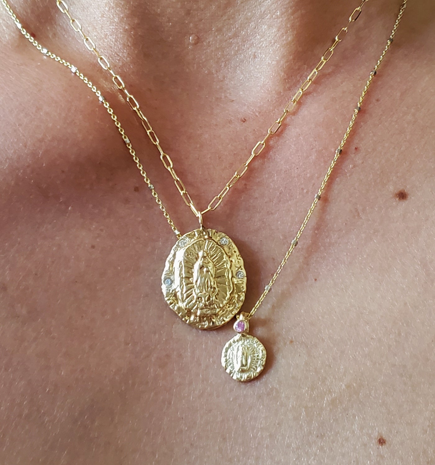 Petite Blessed Mother Medallion