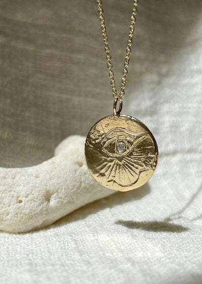 Eye of Love Medallion Necklace